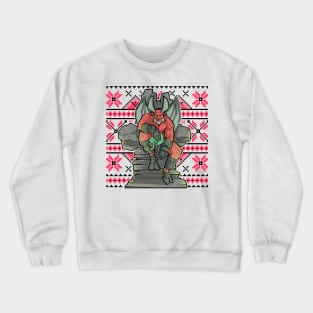 Ugly Christmas Satan Satanic Santa Devil Gothic Occult Goth Crewneck Sweatshirt